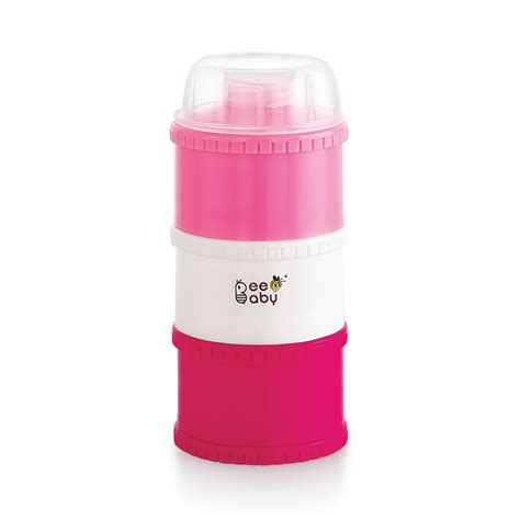 Buy BEEBABY Store and Feed Stackable Milk Powder Container. 3 Layer ...