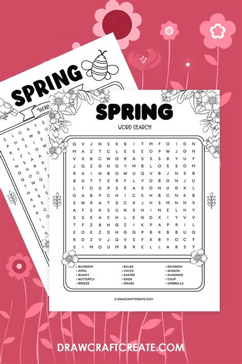Image result for Spring Word Search Printable