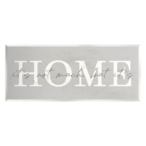 Gracie Oaks Not Much But It's Home Sign by Lil' Rue - Unframed Graphic Art on MDF | Wayfair