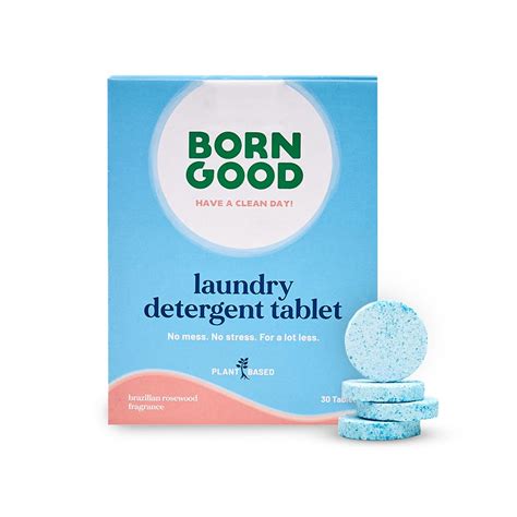 Born Good Laundry Detergent Tablets 30 Count | Plant-Based | Baby ...