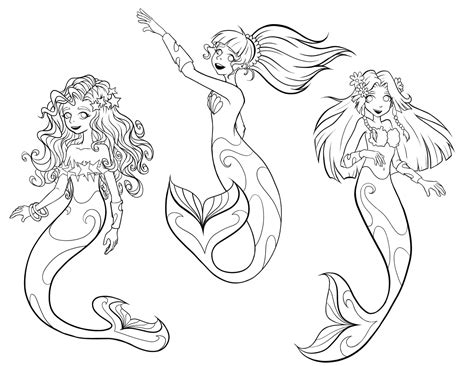 African American Mermaid Coloring Pages at George Ricketson blog