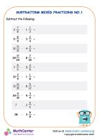 Subtracting Fractions Sixth Grade Worksheets | Math activities