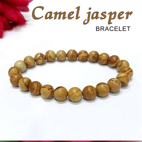Certified Camel Jasper 8mm Natural Stone Bracelet – Imeora