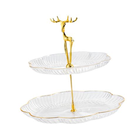 ⚡️Buy 2 Tier Cupcake Stand Food Serving Platter Stand for Party Baby ...