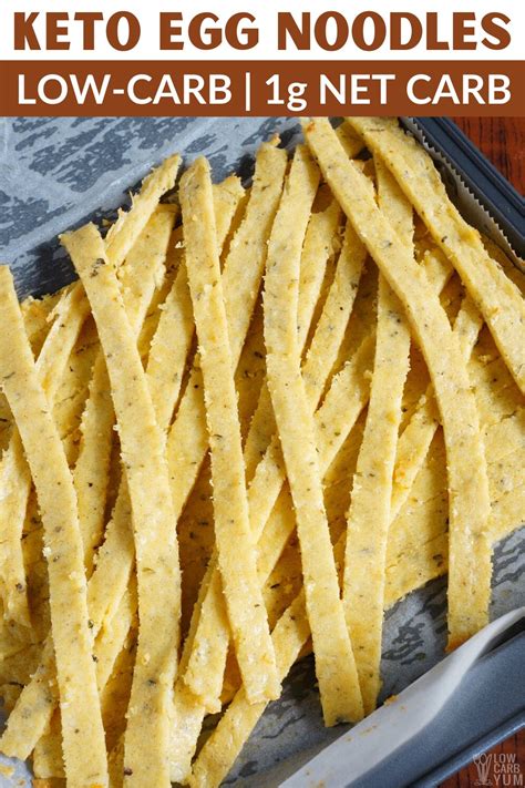 Low-Carb Keto Egg Noodles | Low carb noodles, Keto noodles, Healthy low ...