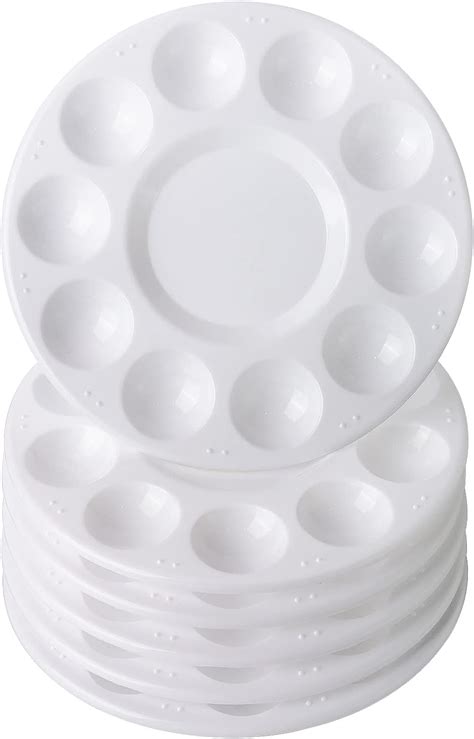 Buy 6 Pack Paint Tray Palettes Plastic Paint Pallets for Kids and ...