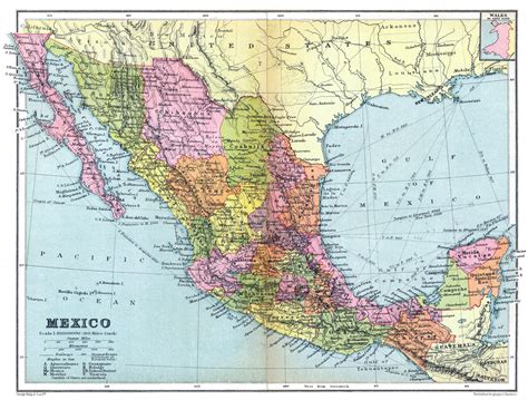 Old Map Mexico - Wayne Baisey