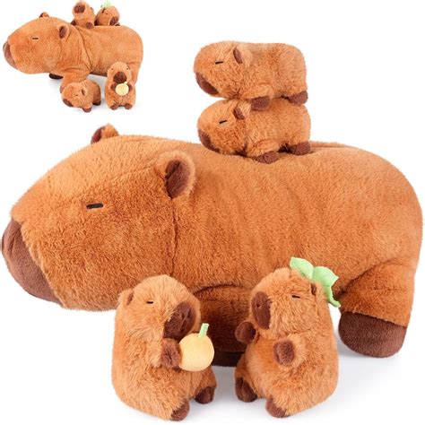 SuzziPals 5-in-1 Capybara Stuffed Animals with Babies Inside, India | Ubuy