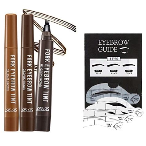 Buy [RiRe] Fork Tattoo Eyebrow Tint 2.5g 3 Color (Choose 1) + Eyebrow ...