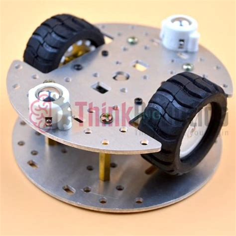 Buy ThinkRobotics Mini 2-Wheel Drive (2WD) Robot Chassis With N20 Motor ...