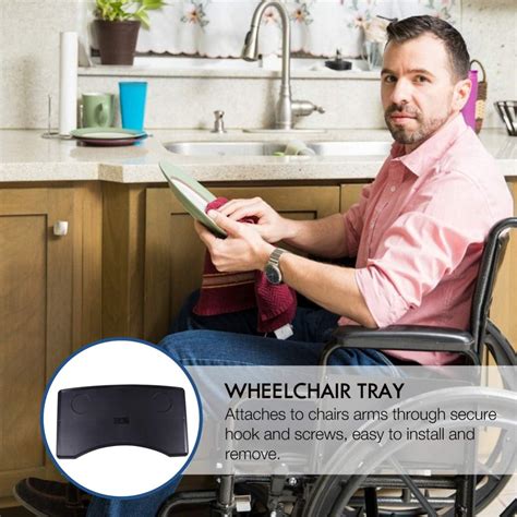 Buy Healifty Wheelchair Tray Wheelchair Lap Tray Table Wheelchair Desk ...