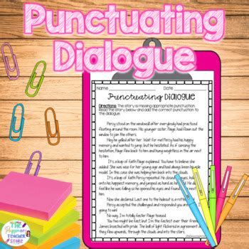 Write a Dialogue Worksheet 的图像结果