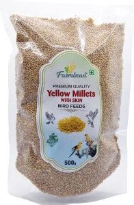 Farmbean Premium Yellow Millet Kang Bird Food 0.5 kg Dry Adult, New ...
