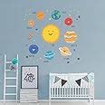 Pumkins Space Planet Solar System Galaxy Kids Room Wall Stickers ...