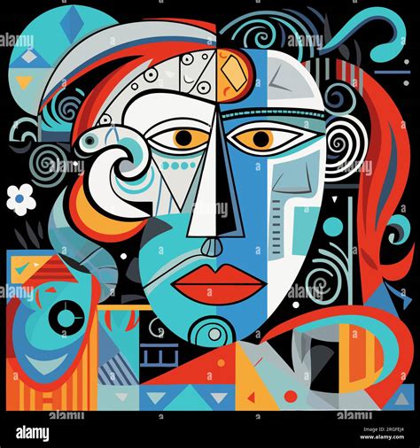 Pablo Picasso Face Cubism