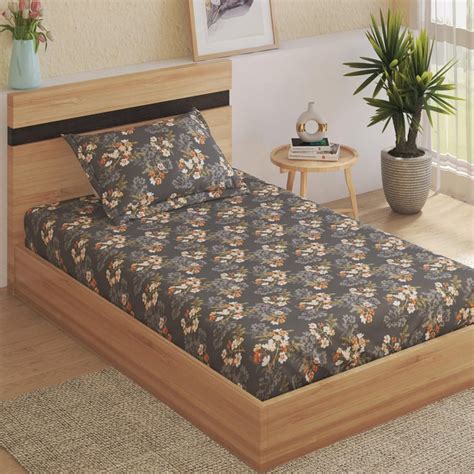 Buy Harold Floral Printed 2Pcs Single Bedsheet Set from Home Centre at ...