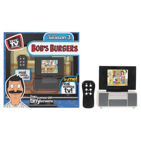 Basic Fun! Tiny TV Classics Bob's Burgers with Remote Batteries ...