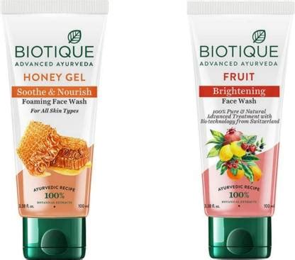 BIOTIQUE HONEY GEL , FRUIT 100 ML (PACK OF 2) Face Wash - Price in ...