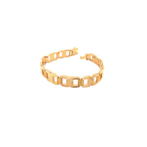 Structured Gold Link Bracelet | Modern Statement Jewellery – Pachchigar ...