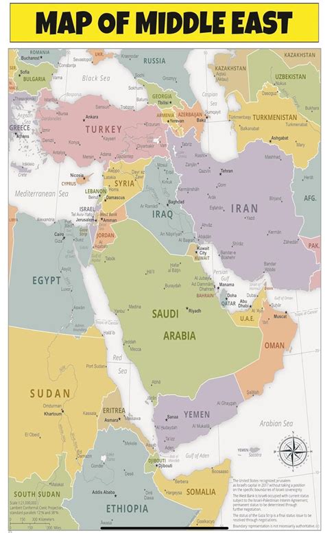 Pin by Sbwss on Maps in 2025 | Middle east map, Wall maps, Vivid imagery