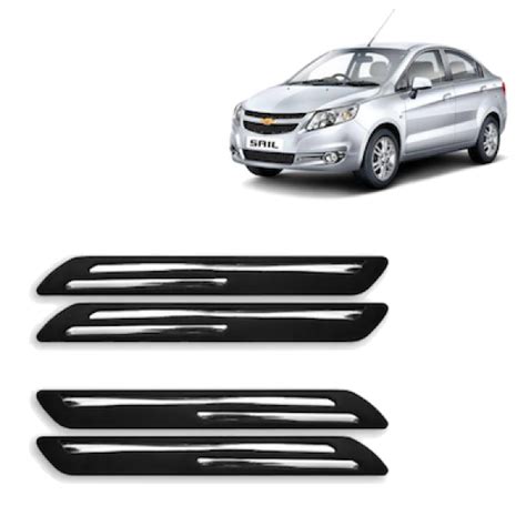 Premium Quality Car Bumper Protector Guard with Double Chrome Strip for ...