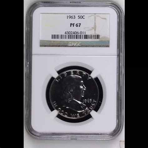 1963 Half Dollars Franklin NGC PF-67 - Harbor Coin Company