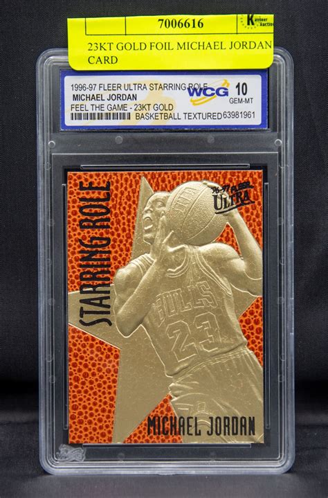 23KT GOLD FOIL MICHAEL JORDAN CARD