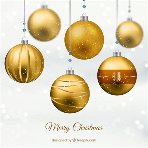 Gold christmas ball Images - Free Download on Freepik