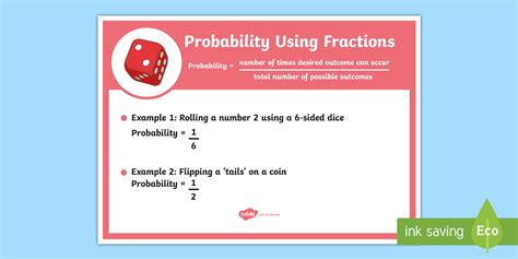 Probability Fractions Display Poster (teacher made) - Twinkl