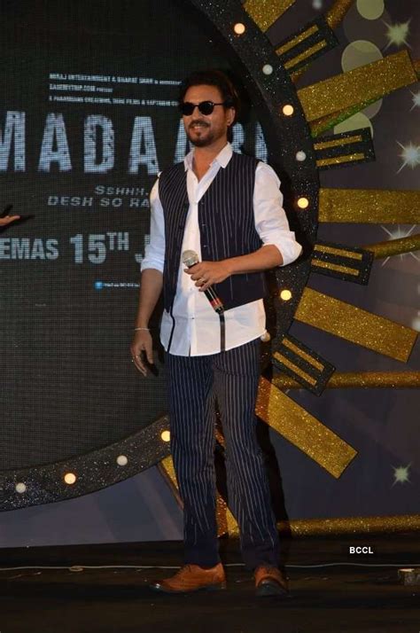 Irrfan Khan during Madaari promotions on June 27, 2016 in Mumbai ...