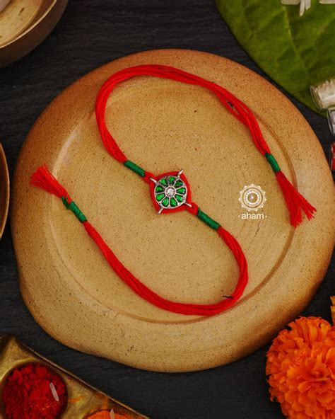 Buy 925 Silver Rakhi Online | Worldwide Shipping – aham jewellery ...