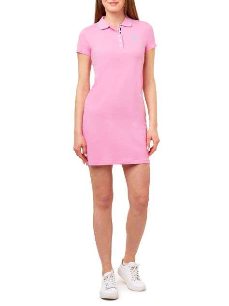 U.S Polo Assn Women's Tipped Polo Dress - Walmart.com