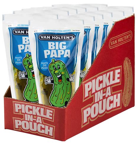 Van Holten's Big Papa Dill Pickles Packaged Pickle (pack Of 12) - Buy ...
