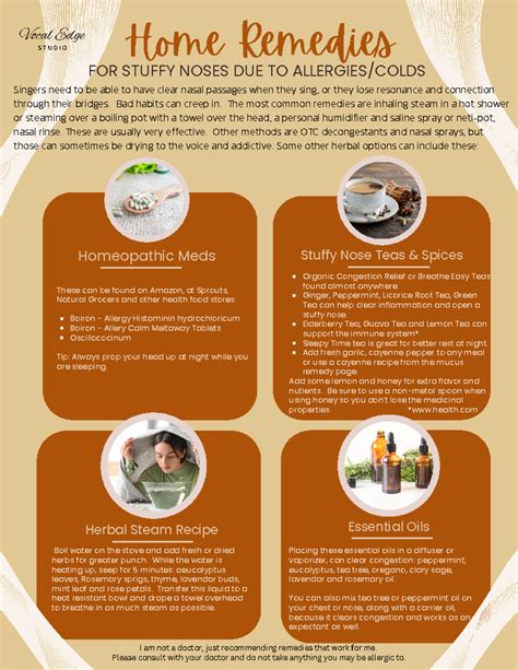 Home Remedies for Stuffy noses due to allergies and colds - Home Remedies FOR STUFFY NOSES DUE ...
