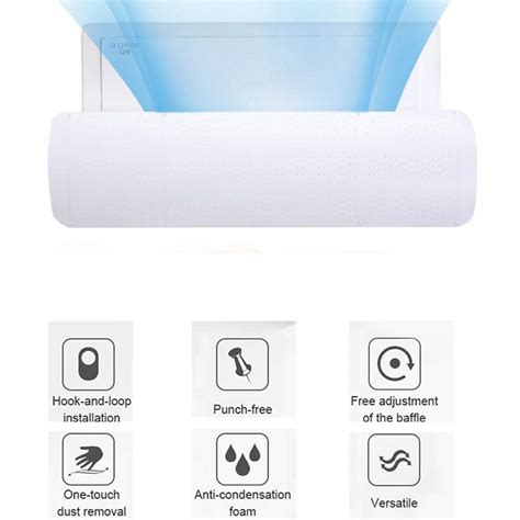 Buy Universal Air Conditioner Deflector Air Conditioning Wind Deflector ...