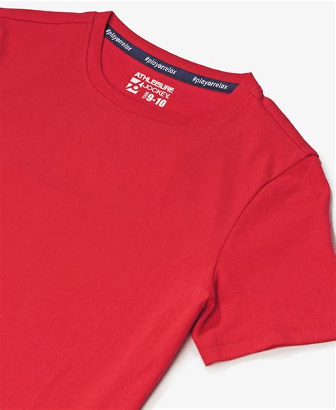 Buy Boy's Super Combed Cotton Round Neck Half Sleeve T-Shirt - Team Red ...