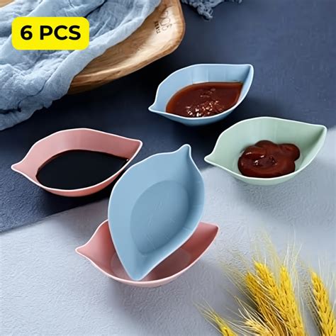 Buy 6 Pcs -Leaf Shape Chutney Plate Online - 99Wholesale – 99wholesale