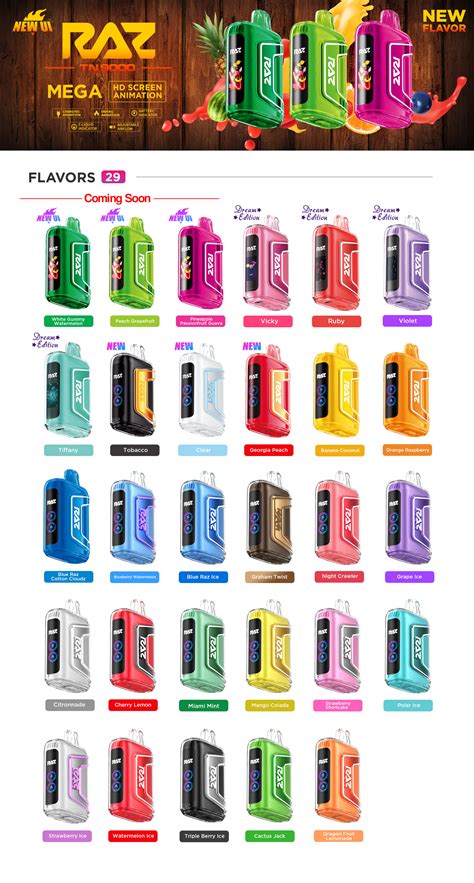 Raz | TN9000 Disposable (Pack of 5) | 12 mL / 9000 puffs