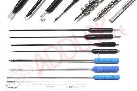 ADDLER 7pc Laparoscopic Hook, Spatuala, Myoma Screw and Knot Pusher ...