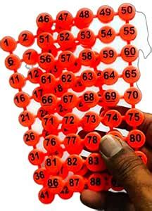 Buy Housie Game Number Coins Token Only Plastic Numerical 1 to 90 ...