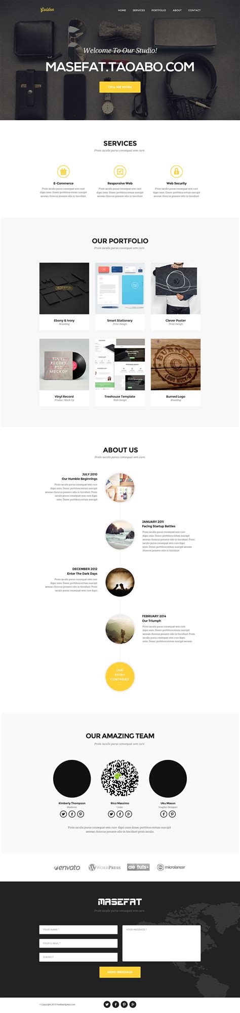 国外设计师个人网页模板 (提案模版)|网页|个人网站/博客|MASEFAT工作室 - 原创作品 - 站酷 (ZCOOL)