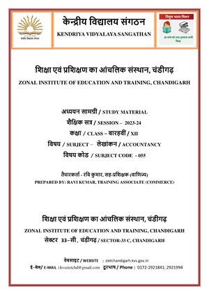 KVS Business Studies Question Bank - KENDRIYA VIDYALAY SANGATHAN ...