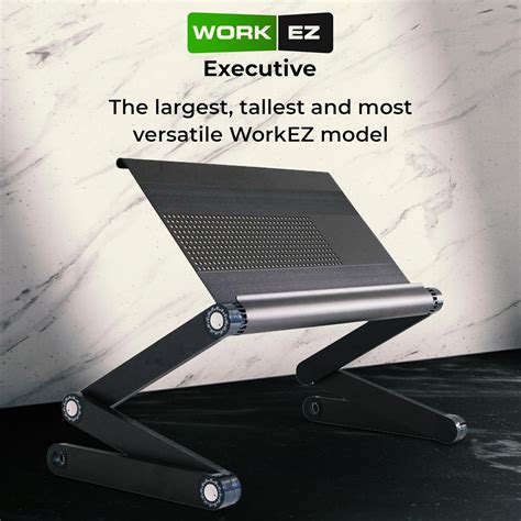 UncagedErgonomics WorkEZ Executive Adjustable Laptop Stand for Desk ...