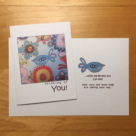 Buy Thinking of You Note Card Set of 7 Online in India - Etsy