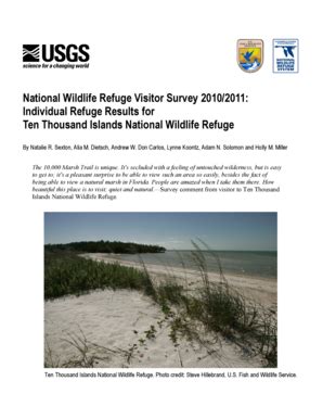 Fillable Online pubs usgs Ten Thousand Islands NWR - NWR visitor survey ...