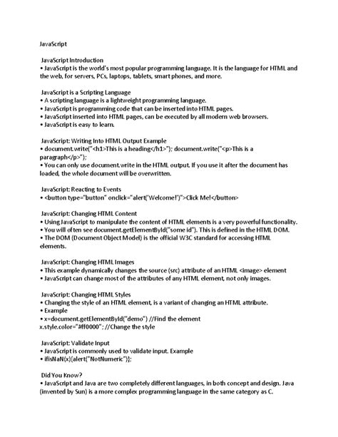 JavaScript Basics W3Schools 的图像结果