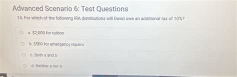 Solved: Advanced Scenario 6: Test Questions 14. For which of the ...