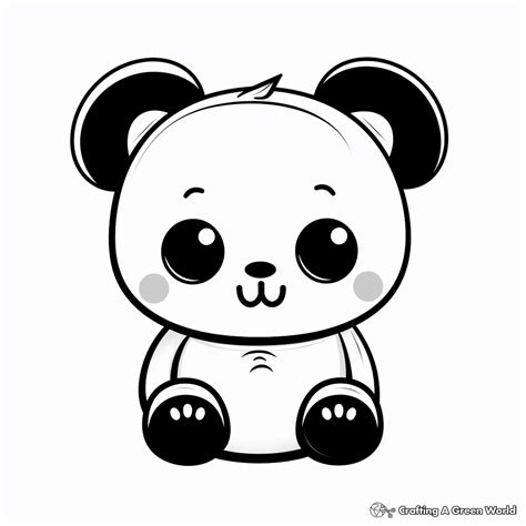 Panda Coloring Pages Cute