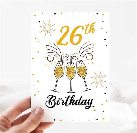 Funny Birthday Card, 26th Happy Birthday Card, 26th Birthday Card ...