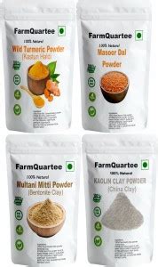 FarmQuartee Wild Turmeric Kasturi Chinni Mitti Multani Mitti Masoor Dal ...